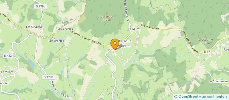 localisation de l'entreprise MONSIEUR OLIVIER SANDILANDS  CURTIL-SOUS-BUFFIERES