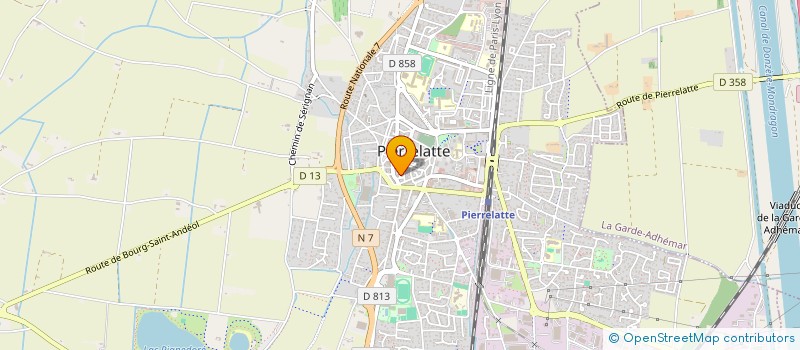 localisation de l'entreprise MONSIEUR OLIVIER SANIAL à PIERRELATTE