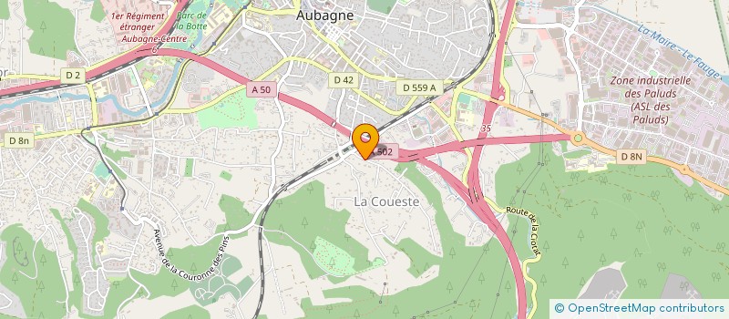 localisation de l'entreprise MONSIEUR OLIVIER SANTACRUZ à AUBAGNE