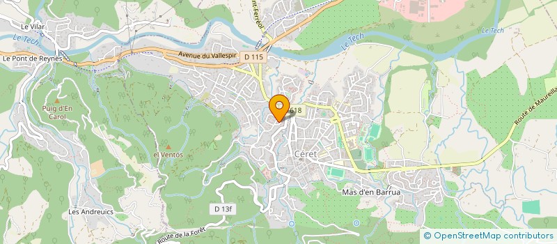 localisation de l'entreprise MONSIEUR OLIVIER SANTOL  CERET