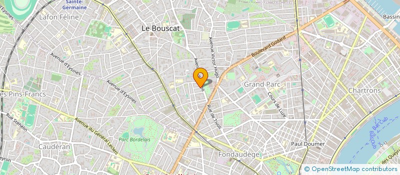 localisation de l'entreprise MONSIEUR OLIVIER SARTRE  LE BOUSCAT