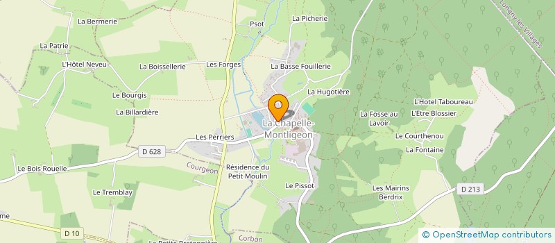 localisation de l'entreprise MONSIEUR OLIVIER SAUBESTRE à COURGEON
