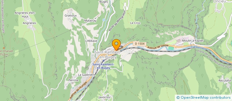 localisation de l'entreprise MONSIEUR OLIVIER SAUTRON à SAINT-RAMBERT-EN-BUGEY