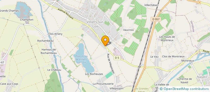 localisation de l'entreprise MONSIEUR OLIVIER SAUVE  VILLIERS-SUR-LOIR