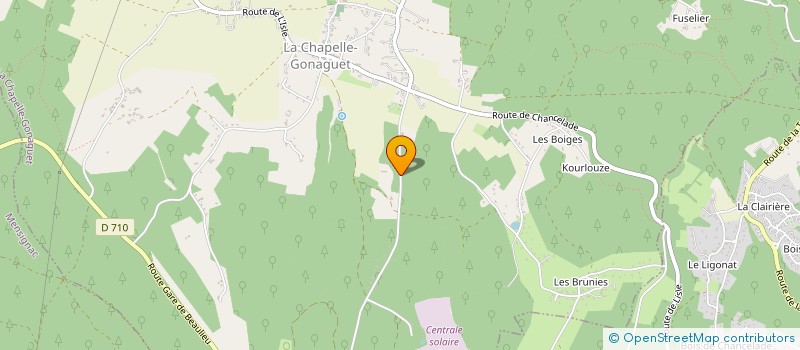 localisation de l'entreprise MONSIEUR OLIVIER SAUVINET  LA CHAPELLE-GONAGUET