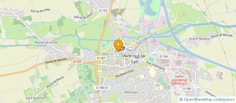 localisation de l'entreprise MONSIEUR OLIVIER SAVARY  AIRE-SUR-LA-LYS