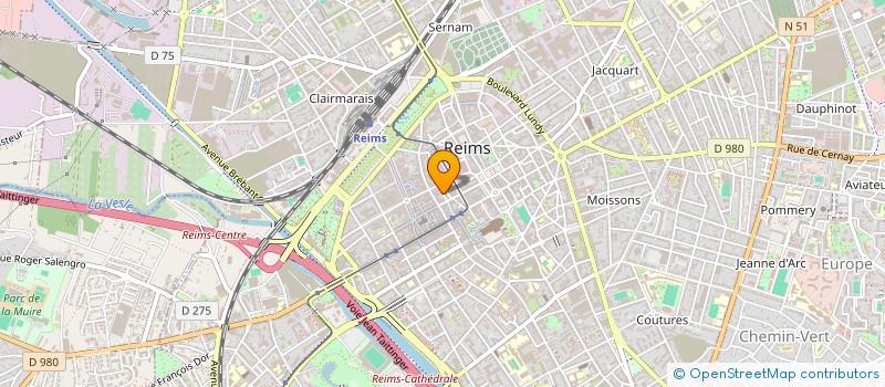 localisation de l'entreprise MONSIEUR OLIVIER SAVIN à REIMS