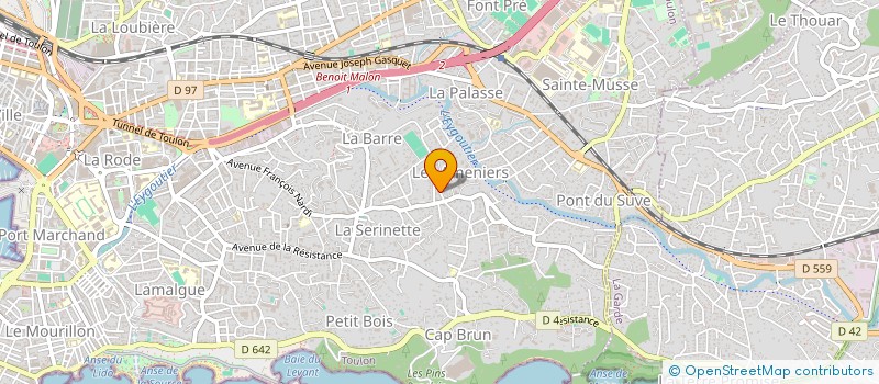 localisation de l'entreprise MONSIEUR OLIVIER SCAPULA  TOULON