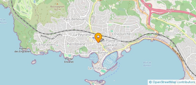 localisation de l'entreprise MONSIEUR OLIVIER SCARFO  BANDOL