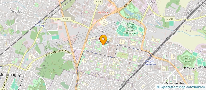 localisation de l'entreprise MONSIEUR OLIVIER SCETBON  SARCELLES