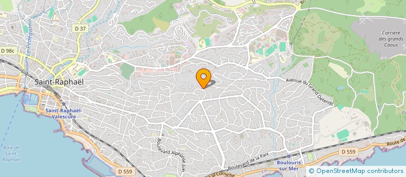 localisation de l'entreprise MONSIEUR OLIVIER SCHERIER  SAINT-RAPHAEL