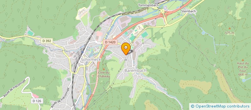 localisation de l'entreprise MONSIEUR OLIVIER SCHOULER  BAREMBACH