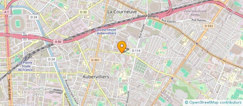 localisation de l'entreprise MONSIEUR OLIVIER SCHUH à AUBERVILLIERS