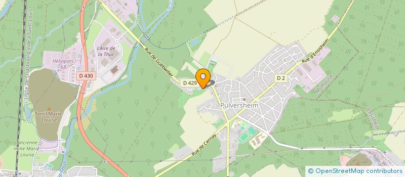 localisation de l'entreprise MONSIEUR OLIVIER SCHUMACHER  PULVERSHEIM