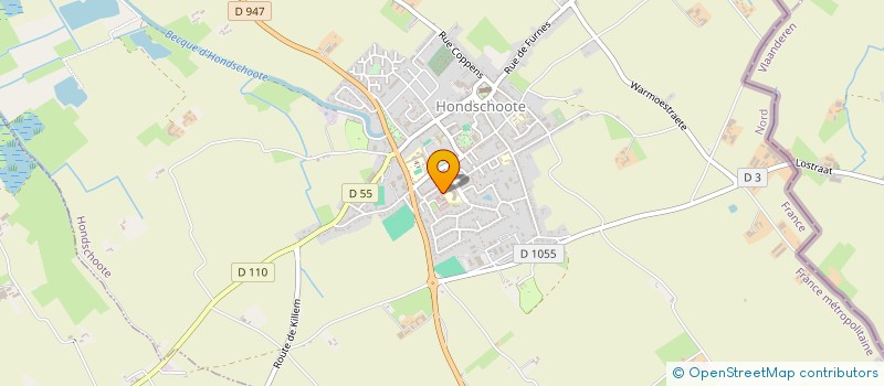 localisation de l'entreprise MONSIEUR OLIVIER SCOREY à HONDSCHOOTE
