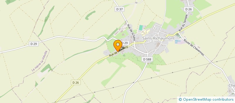 localisation de l'entreprise MONSIEUR OLIVIER SEBBE  SAINS-RICHAUMONT