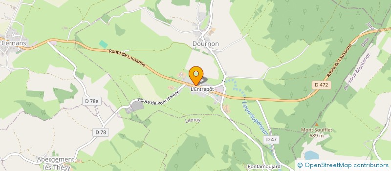 localisation de l'entreprise MONSIEUR OLIVIER SEBILO  DOURNON