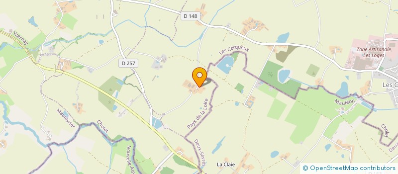 localisation de l'entreprise MONSIEUR OLIVIER SECHET  LES CERQUEUX