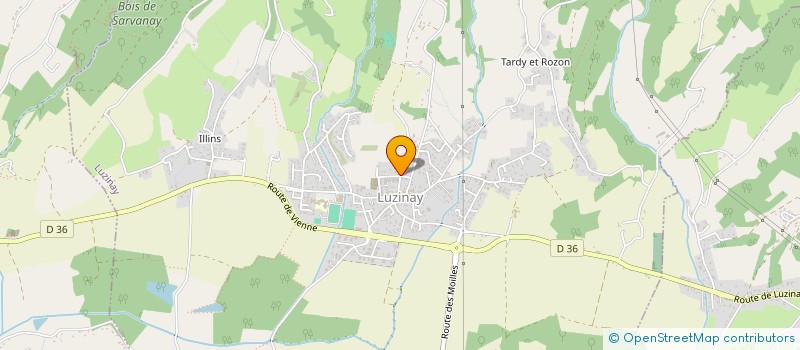 localisation de l'entreprise MONSIEUR OLIVIER SEGUIN  LUZINAY