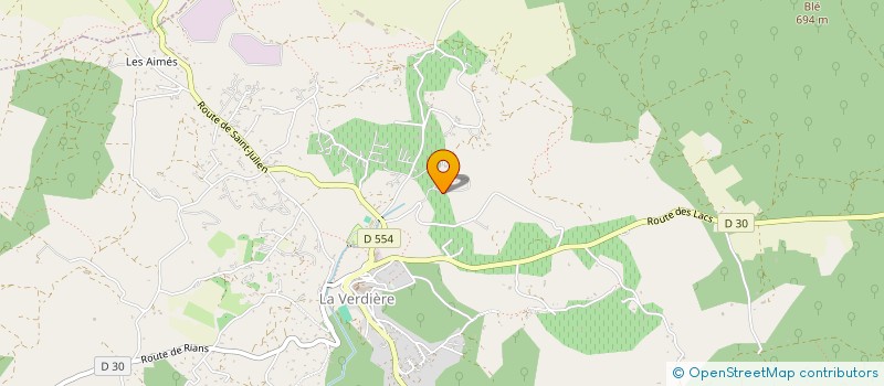 localisation de l'entreprise MONSIEUR OLIVIER SEGUY  LA VERDIERE