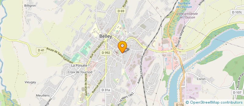 localisation de l'entreprise MONSIEUR OLIVIER SERRA à BELLEY