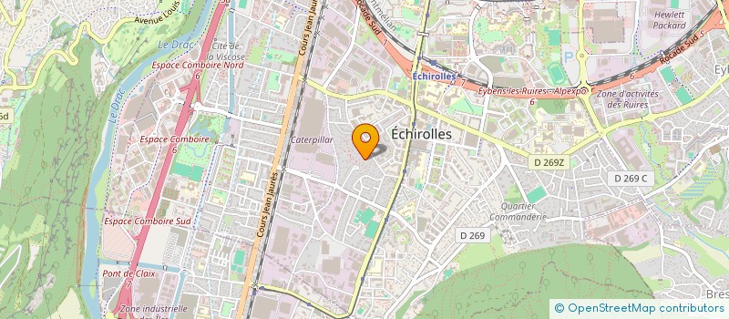 localisation de l'entreprise MONSIEUR OLIVIER SICARD à ECHIROLLES