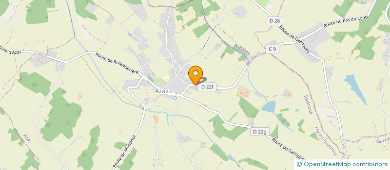 localisation de l'entreprise MONSIEUR OLIVIER SICART  AZAS