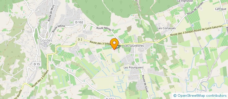 localisation de l'entreprise MONSIEUR OLIVIER SILVESTRE  GORDES