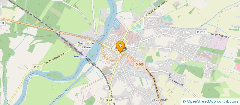 localisation de l'entreprise MONSIEUR OLIVIER SIMON à AUXONNE