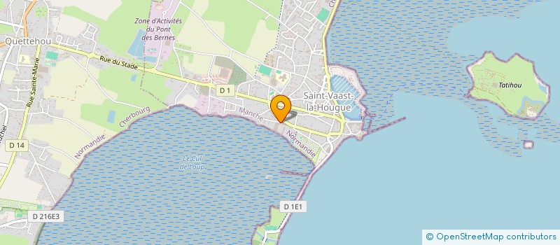 localisation de l'entreprise MONSIEUR OLIVIER SIMON  SAINT-VAAST-LA-HOUGUE