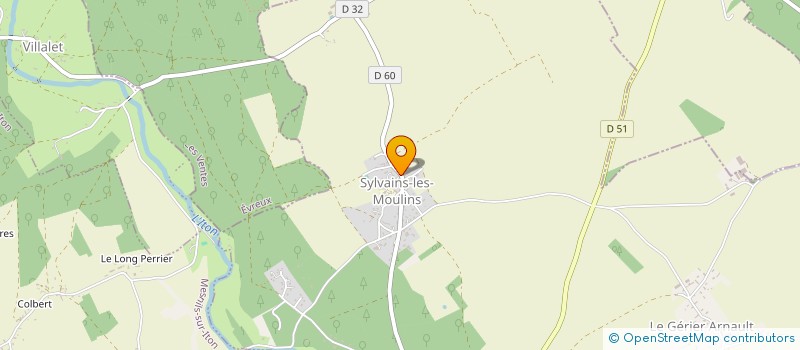 localisation de l'entreprise MONSIEUR OLIVIER SIMON  SYLVAINS-LES-MOULINS