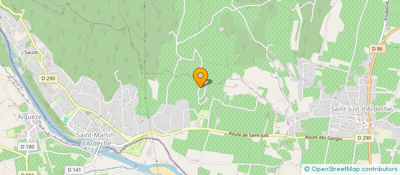 localisation de l'entreprise MONSIEUR OLIVIER SOHIER  SAINT-MARTIN-D'ARDECHE