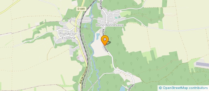localisation de l'entreprise MONSIEUR OLIVIER SOIGNON  BUNO-BONNEVAUX