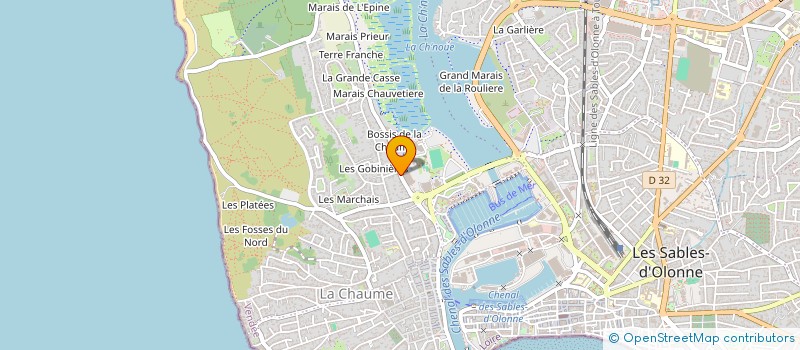 localisation de l'entreprise MONSIEUR OLIVIER SOLIGNY à LES SABLES D'OLONNE