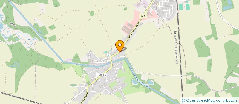 localisation de l'entreprise MONSIEUR OLIVIER SORRIAUX  JUSSY