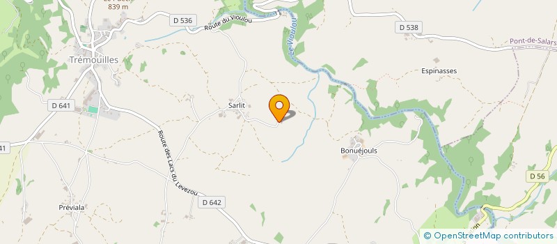 localisation de l'entreprise MONSIEUR OLIVIER SOULIE  TREMOUILLES