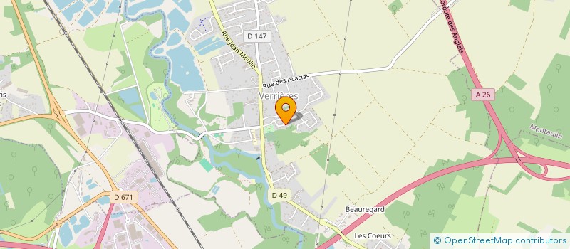 localisation de l'entreprise MONSIEUR OLIVIER SOUVERAIN à VERRIERES