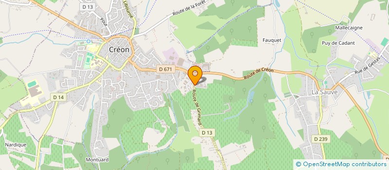 localisation de l'entreprise MONSIEUR OLIVIER STACCHINI  LA SAUVE