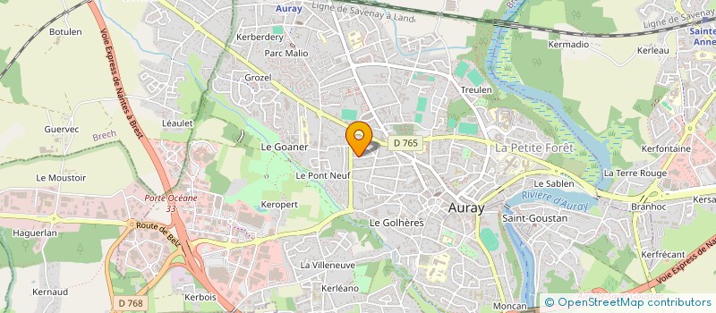 localisation de l'entreprise MONSIEUR OLIVIER STAUB à AURAY