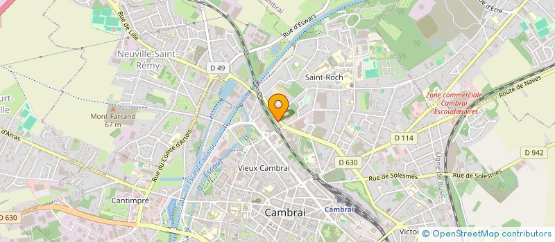 localisation de l'entreprise MONSIEUR OLIVIER STEFFE à CAMBRAI