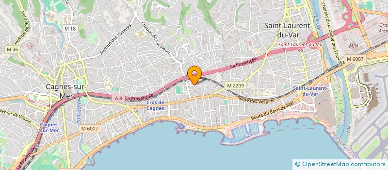 localisation de l'entreprise MONSIEUR OLIVIER STEIN  CAGNES-SUR-MER