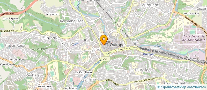 localisation de l'entreprise MONSIEUR OLIVIER STRUILLOU à QUIMPER
