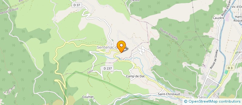 localisation de l'entreprise MONSIEUR OLIVIER STUTZMANN à AULUS-LES-BAINS