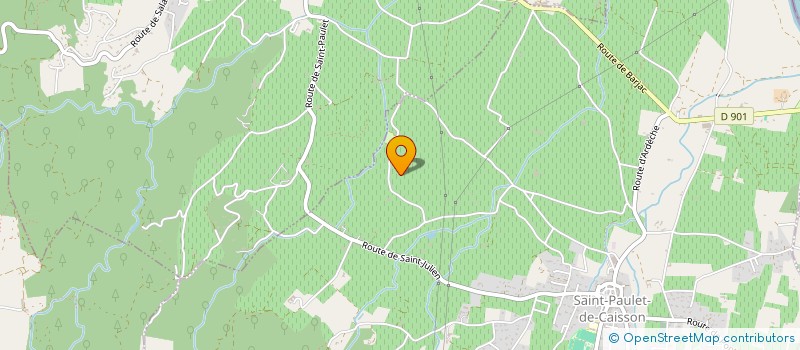 localisation de l'entreprise MONSIEUR OLIVIER SUAU  SAINT-PAULET-DE-CAISSON