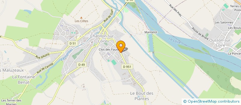 localisation de l'entreprise MONSIEUR OLIVIER SURTEL à CHATILLON-SUR-LOIRE