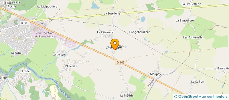 localisation de l'entreprise MONSIEUR OLIVIER SUTEAU  GETIGNE