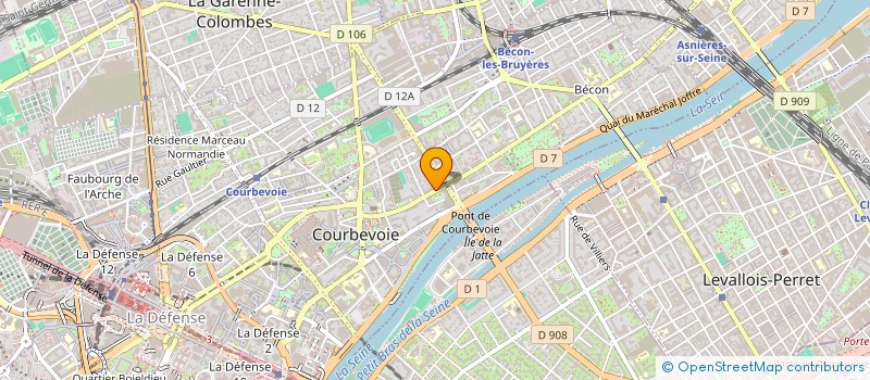 localisation de l'entreprise MONSIEUR OLIVIER SZEWEZUK  COURBEVOIE