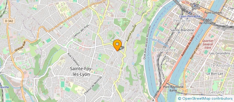 localisation de l'entreprise MONSIEUR OLIVIER TABONE  SAINTE-FOY-LES-LYON