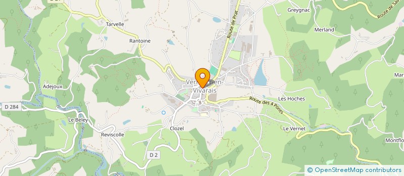 localisation de l'entreprise MONSIEUR OLIVIER TADDEI à VERNOUX-EN-VIVARAIS