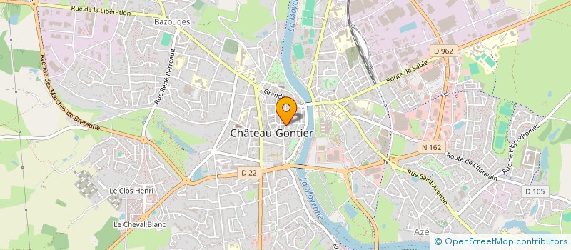 localisation de l'entreprise MONSIEUR OLIVIER TAILLEBOIS  CHATEAU-GONTIER-SUR-MAYENNE